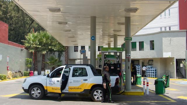 Estación de servicio en CDMX.
