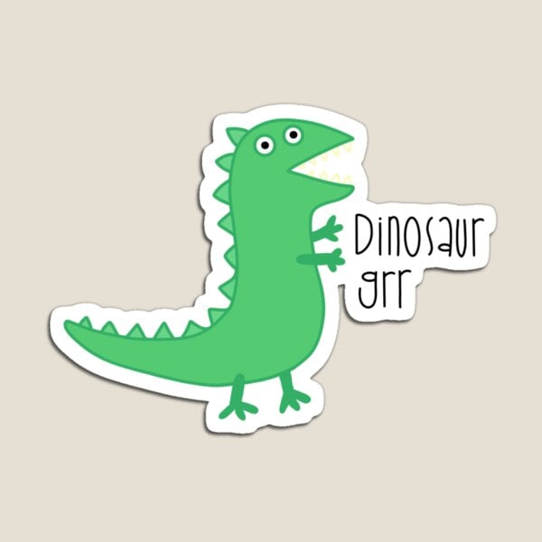 Sticker dinosaurio de George: Peppa Pig