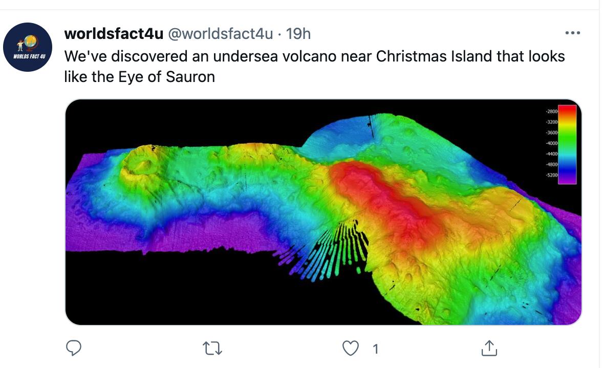 Volcán 'Ojo de Sauron'
