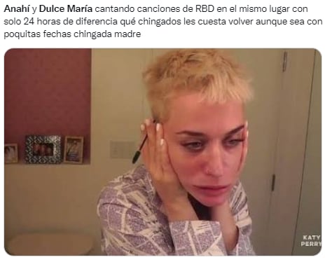 Meme RBD por Dulce María y Anahí