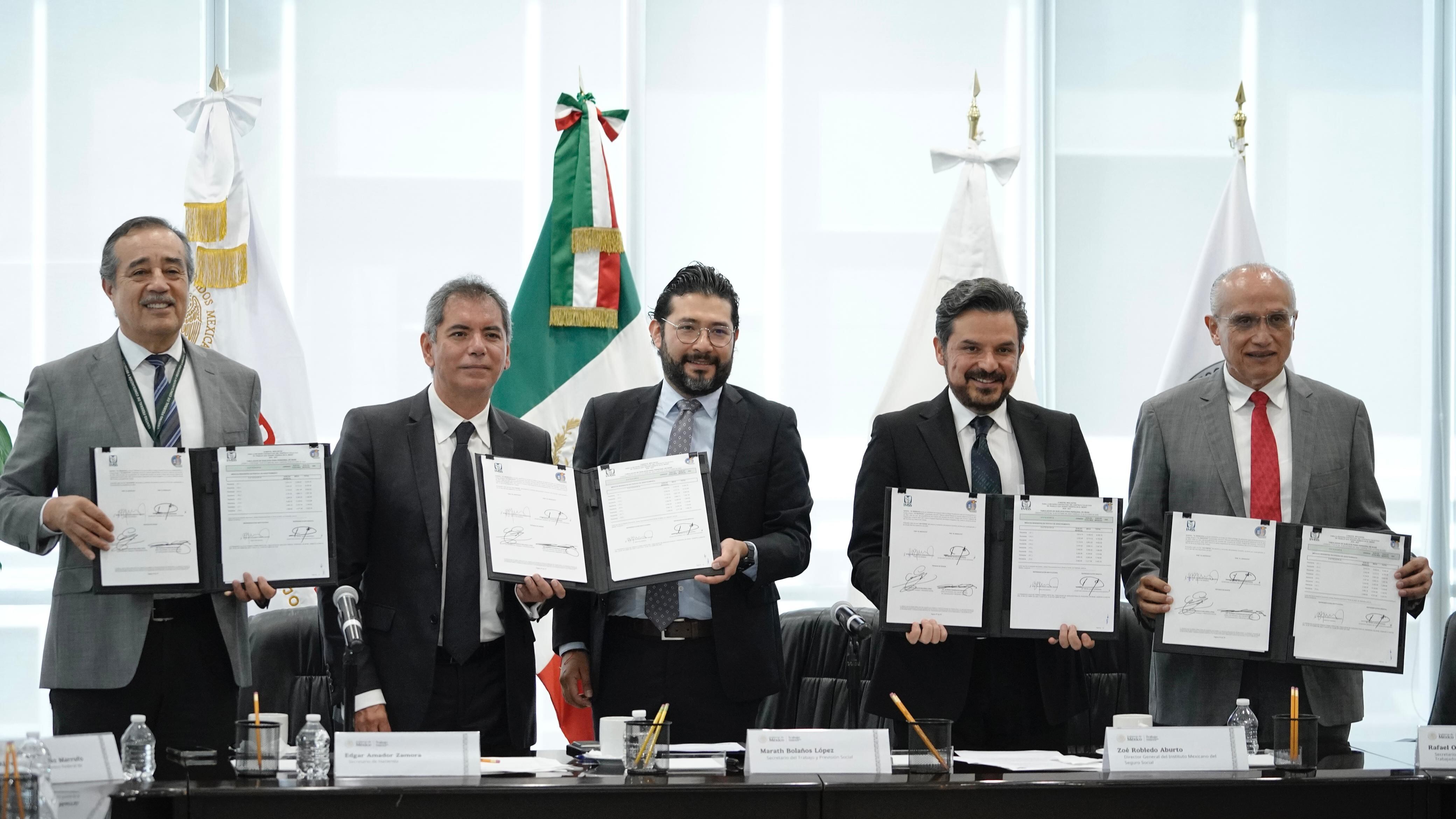 IMSS y SNTSS firman contrato 2025-2027 con aumento histórico del 8.1% en salario y prestaciones