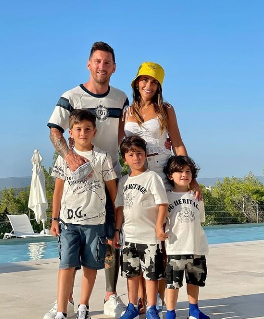 Leo Messi y Antonela Roccuzzo