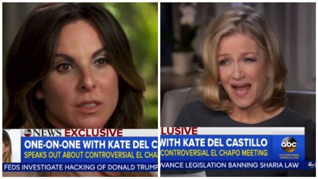 Kate del Castillo y Diane Sawyer