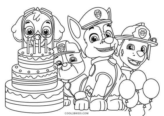 Dibujos de Paw Patrol para el Día del Padre
