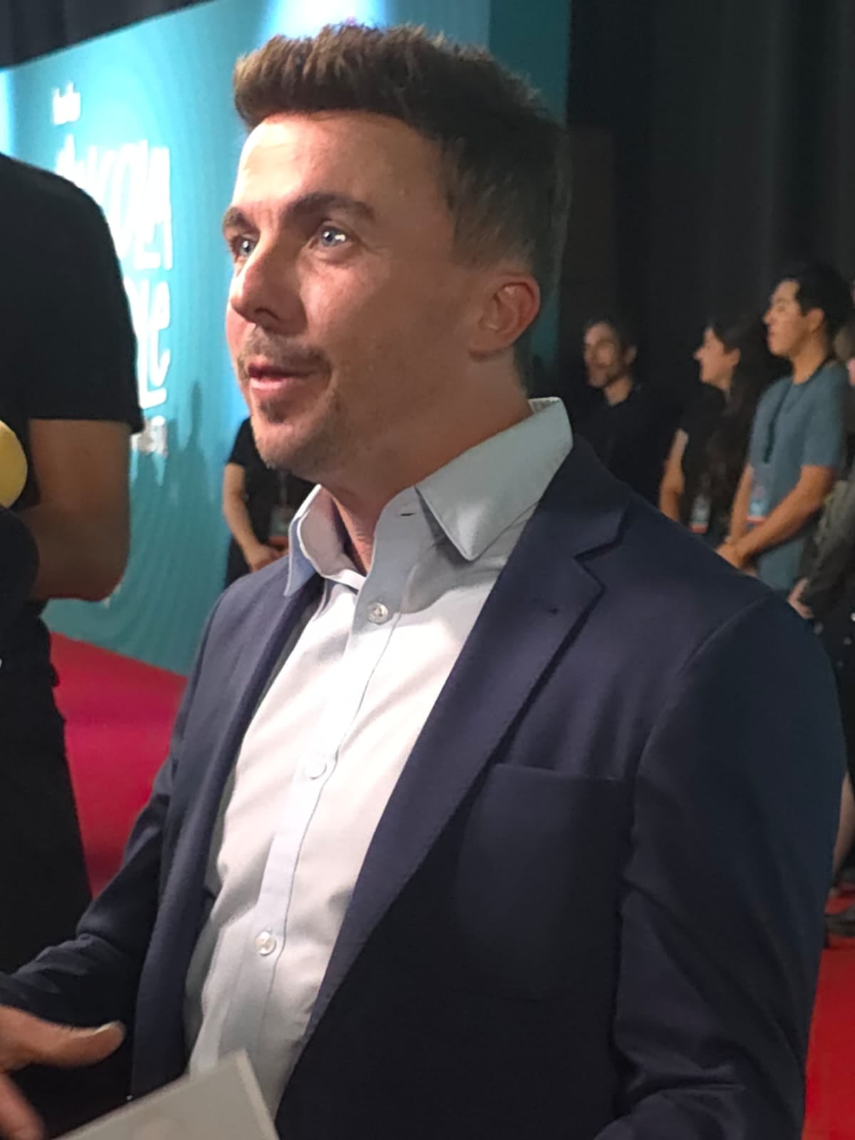 Frankie Muniz en el evento de Malcolm el de en Medio en CDMX