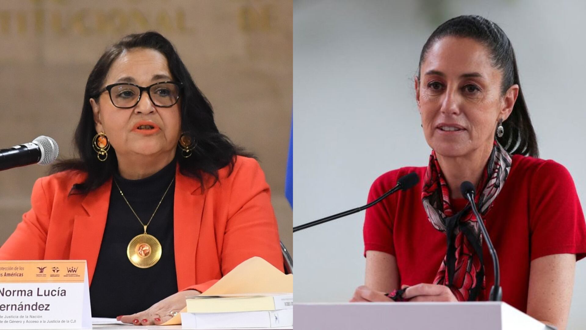 Norma Lucia Piña y Claudia Sheinbaum