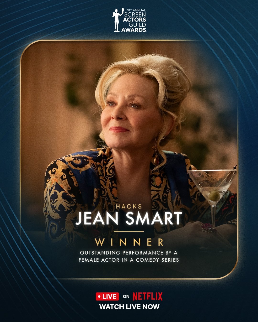 Jean Smart, ganadora SAG Awards 2025