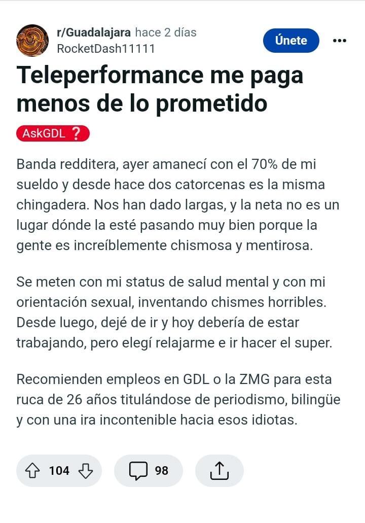 Teleperformance quejas
