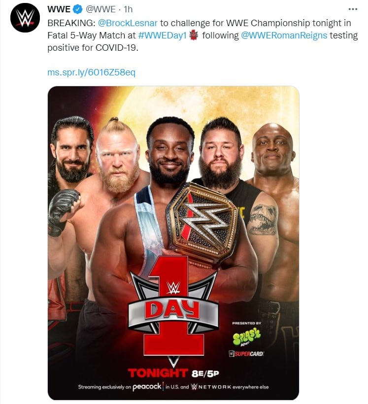 Comunicado de la WWE