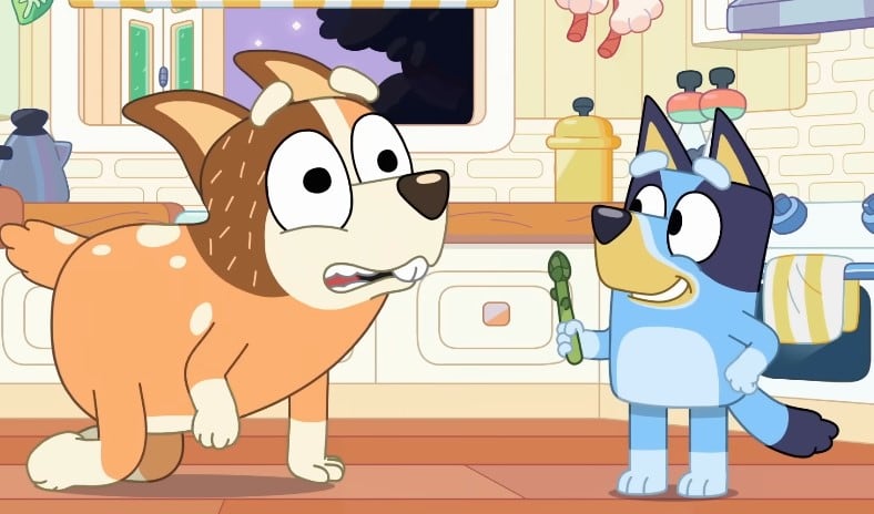 Bluey y los espárragos mágicos