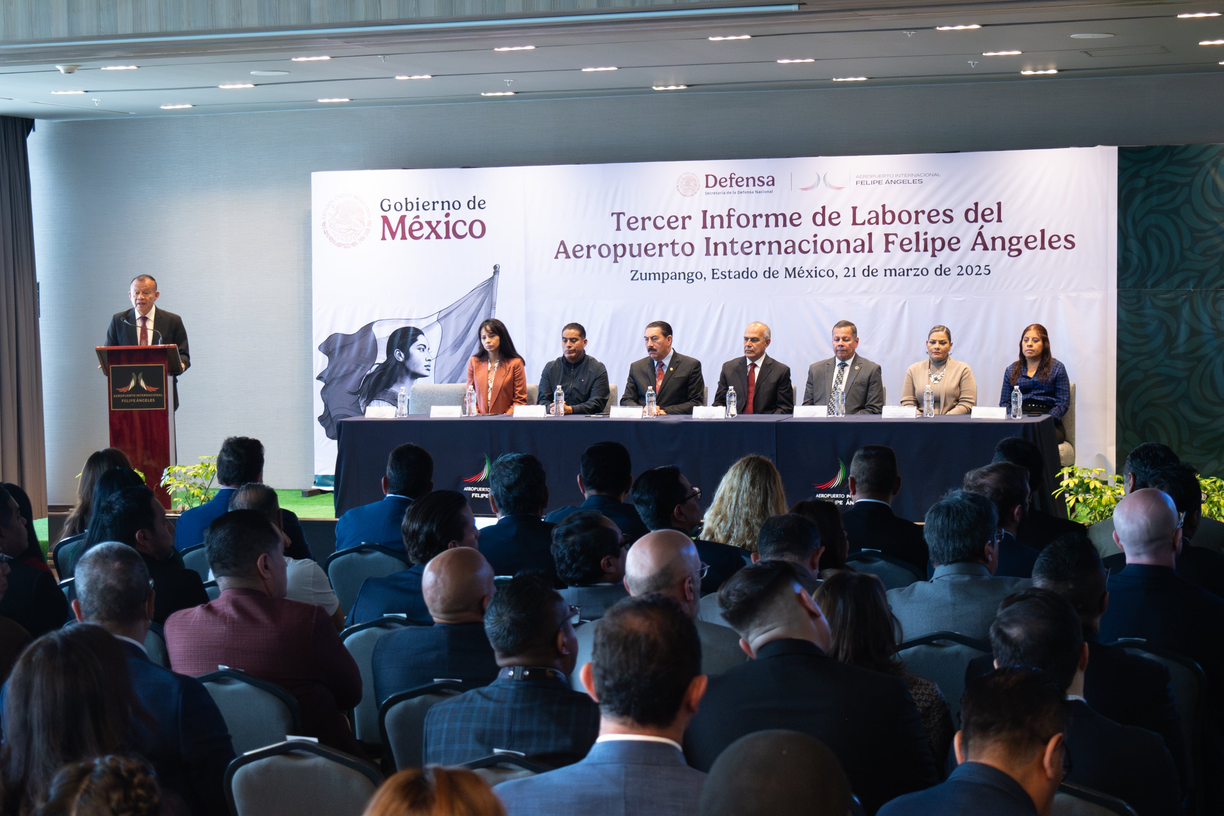 Conferencia de prensa del Tercer Informe de Labores del Aeropuerto Internacional Felipe Ángeles