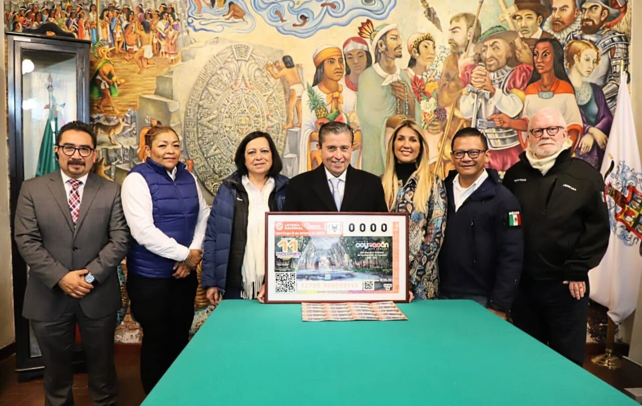Coyoacán conmemora 500 años de historia con billete de la Lotería Nacional