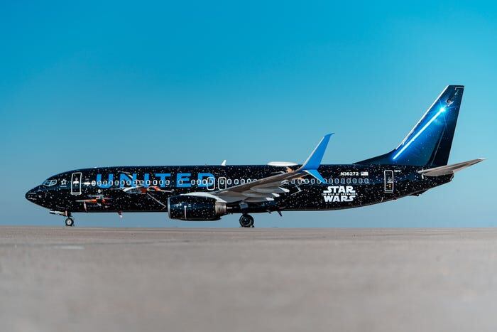 Avión de Star Wars United Airlines