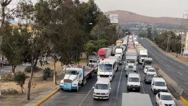 Levantan caravana en la Autopista México-Querétaro hoy 31 de enero