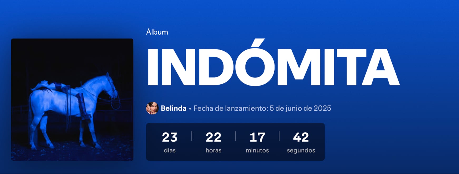Indómita, nuevo álbum de Belinda