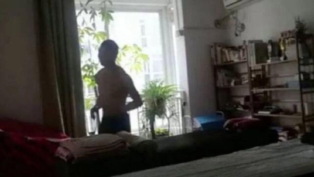 Corrió 50 km en su casa