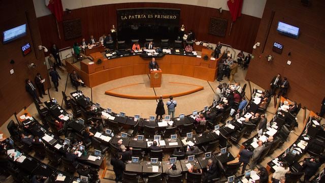 Imagen de archivo de una sesión en el Senado de la República.