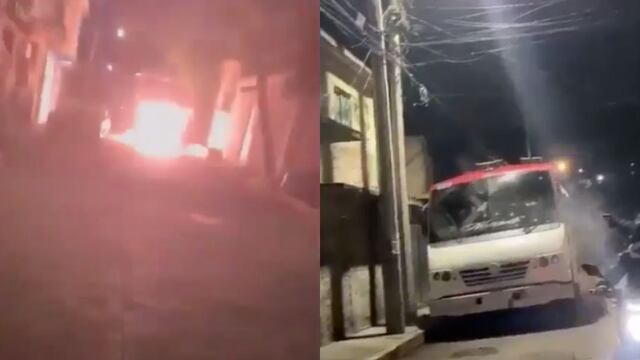 Extorsionadores queman camiones en Chimalhuacán, Estado de México, por derecho de piso