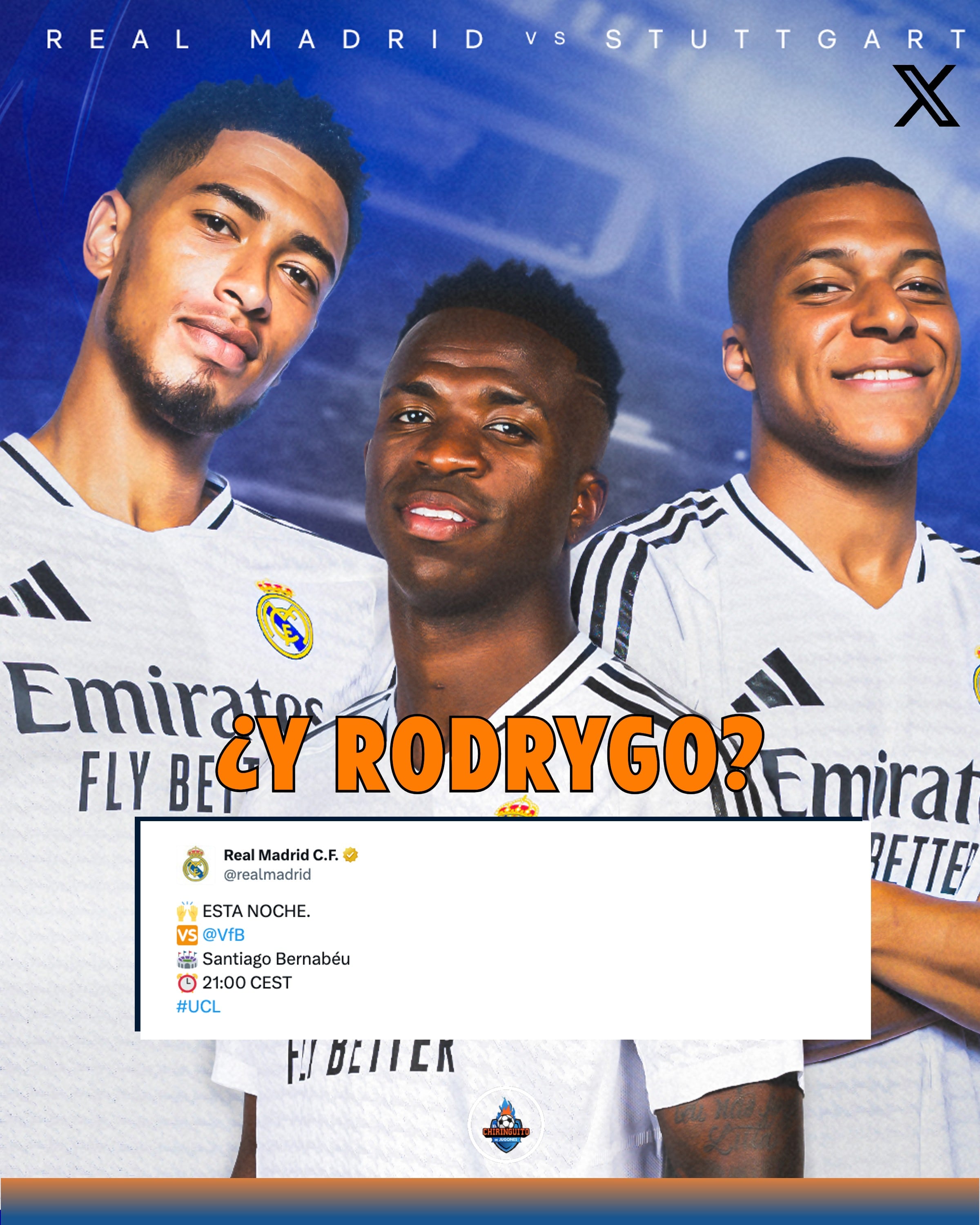 Rodrygo se engancha con publicación del Real Madrid y pone en evidencia su envidia a Mbappé