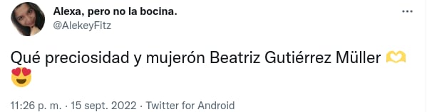 Usuarios de redes sociales halagan a Beatriz Gutiérrez Müller
