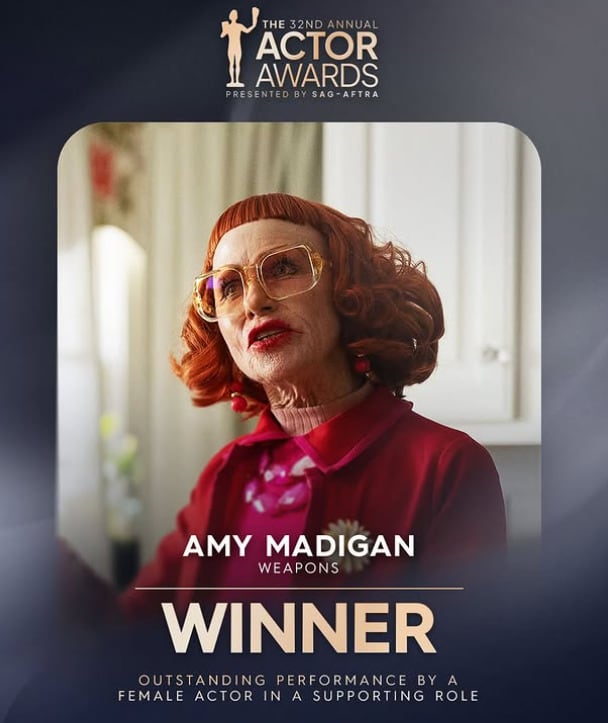 Amy Madigan gana Mejor actriz de reparto