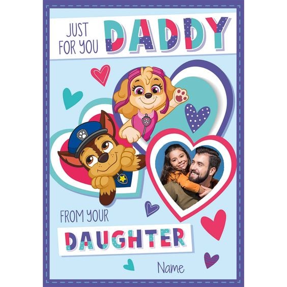 Tarjetas de Paw Patrol para el Día del Padre