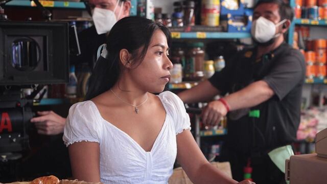 Yalitza Aparicio en el rodaje de 'Presencias', la nueva película de Luis Mandoki