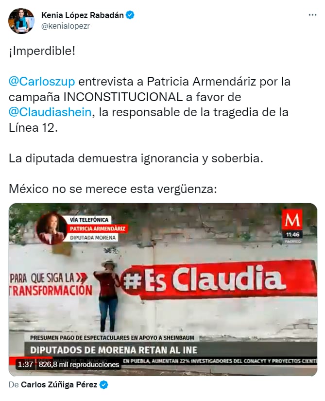 Duras críticas a Patricia Armendáriz por lanzarse en contra de periodista