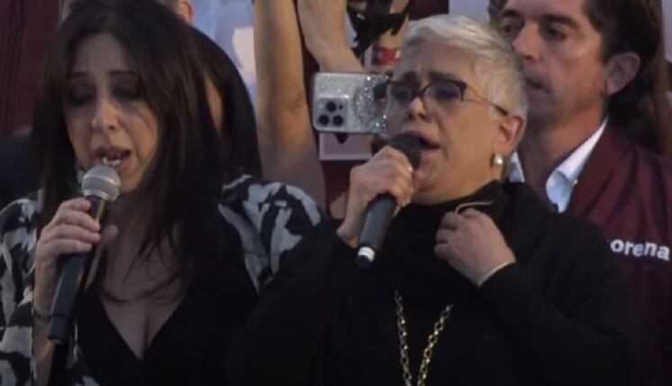 Eugenia León y Regina Orozco son criticadas por su interpretación del Himno Nacional Mexicano