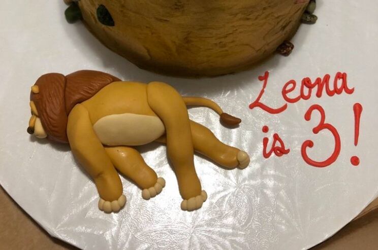 Pastel con la muerte de Mufasa