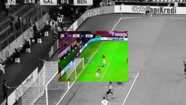 Nicolás Gaitán marca el primer tanto del encuentro ante el Galatasaray 
