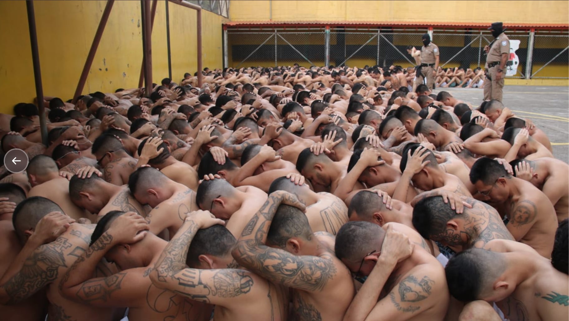 Pandilleros detenidos en El Salvador