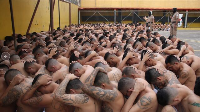Pandilleros detenidos en El Salvador