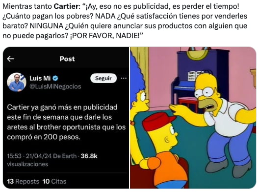Los aretes de Cartier desatan memes