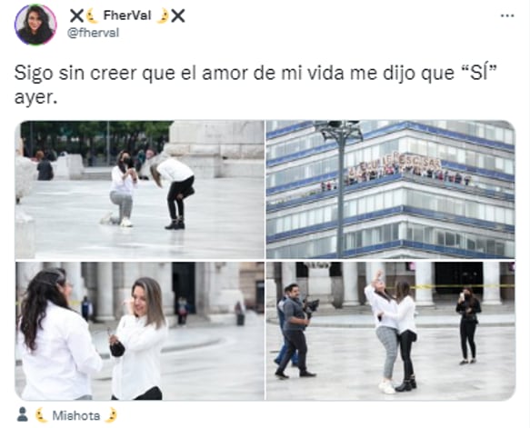 Le pide matrimonio con mensaje desde la Torre Latinoamericana