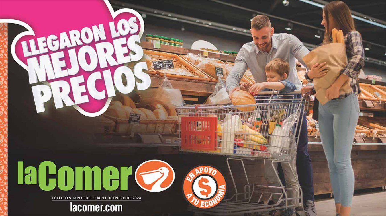 Ofertas del Folleto La Comer segundo a mitad de precio 10 y 11 de enero 2024