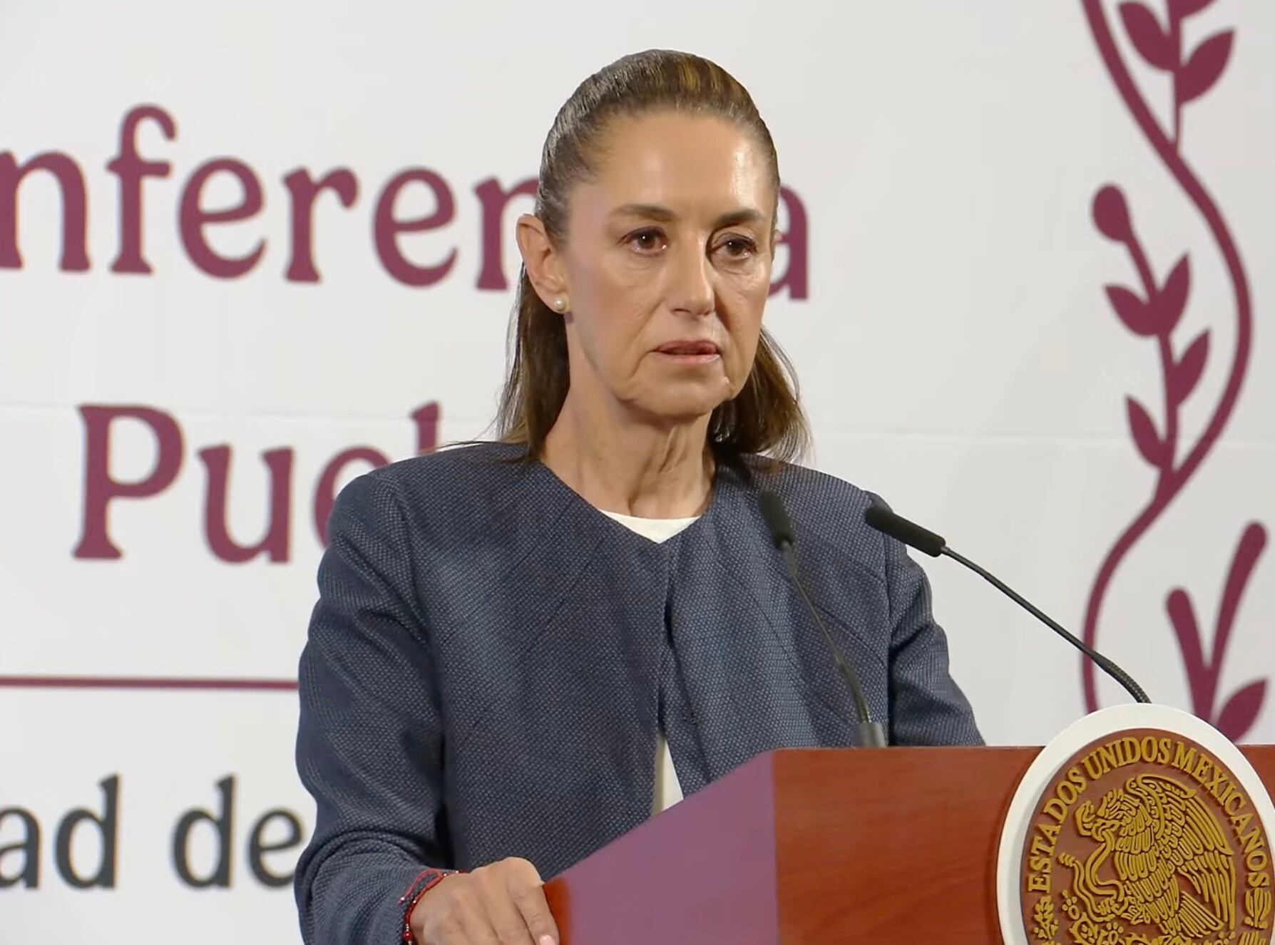 Claudia Sheinbaum en conferencia mañanera
