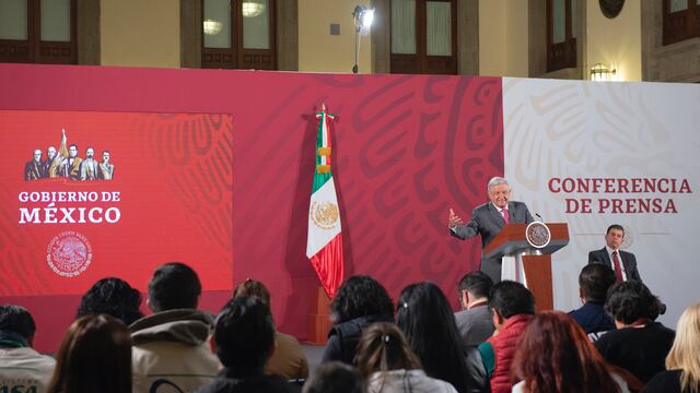 Aspecto de la mañanera de este 17 de febrero