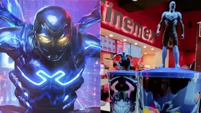Vasos coleccionables de Cinemex de Blue Beetle