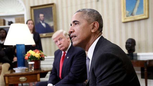 Donald Trump y Barack Obama
