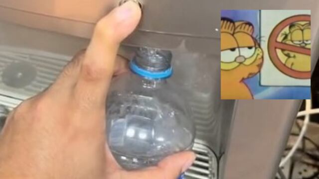 Robando agua del gimnasio