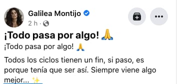 Galilea Montijo con su reflexión.