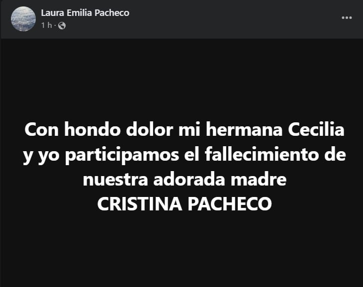 Quienes son las hijas de Cristina Pacheco