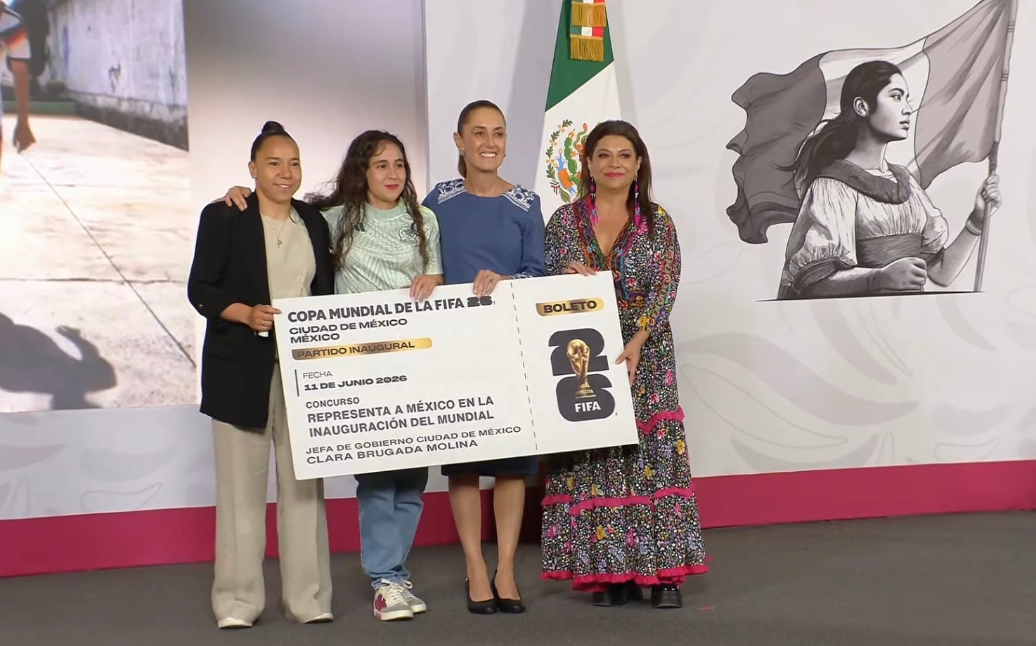 Brianna Ameli Medina Cortés, ganadora del boleto del Mundial 2026 de Clara Brugada