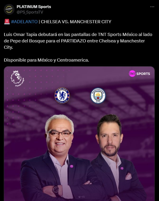 Luis Omar Tapia y Pepe del Bosque en partido estelar de la Premier League.