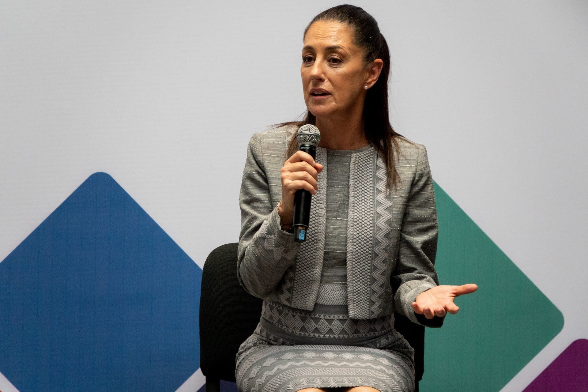 Claudia Sheinbaum durante conferencia de prensa en el Antiguo Palacio del Ayuntamiento