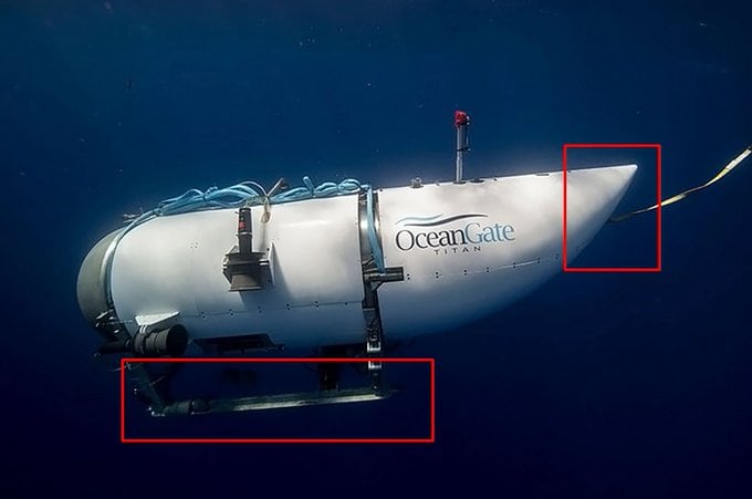 Restos hallados cerca del Titanic serían cubierta y marco de aterrizaje del Titán