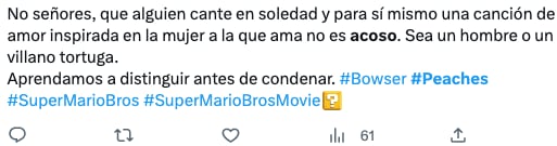 Critican la canción Peaches de Super Mario Bros. La Película asegurando que promueve el acoso