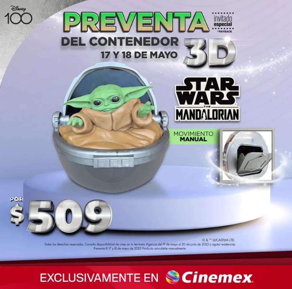 Palomera de Grogu en Cinemex