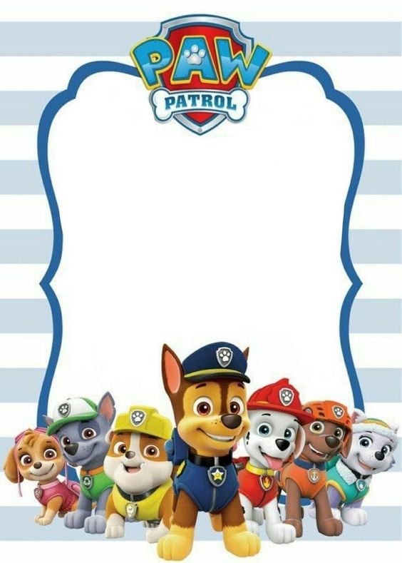 Tarjetas de Paw Patrol para el Día del Padre